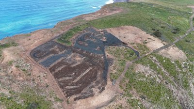 Trabajos de restauración de las cumbres de Famara