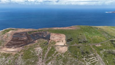 Trabajos de restauración de las cumbres de Famara