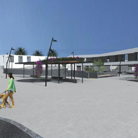 Infografía del aparcamiento subterráneo de Playa Honda