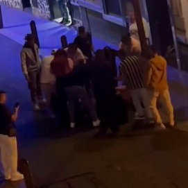 Pelea multitudinaria en Arrecife.
