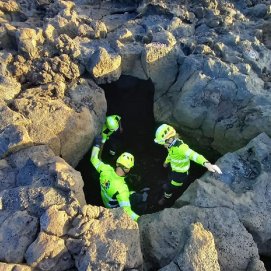 Búsqueda del mariscador desaparecido en Haría