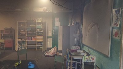 Actos vandálicos en el colegio Los Geranios 