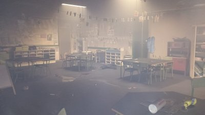 Actos vandálicos en el colegio Los Geranios 