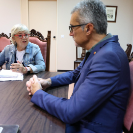 Reunión entre Marci Acuña y Ana Brito en Lanzarote