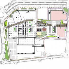 Mapa de proyecto de ampliación del Open Mall.