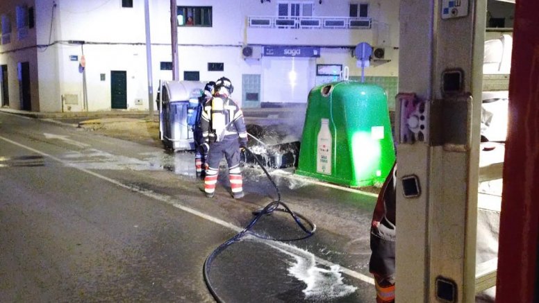Incendio de contenedor de Arrecife 