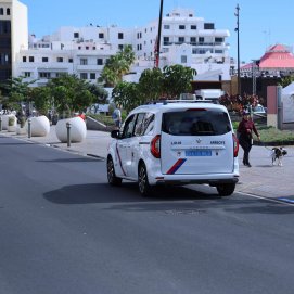 Un taxi en Arrecife. Foto: La Voz de Lanzarote.