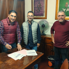 Entrega del dinero recaudado