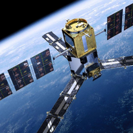 Satélite en el espacio