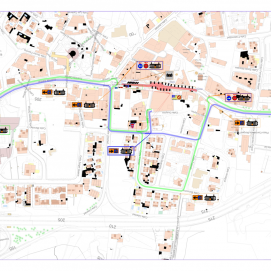 Mapa de los cortes en Tías