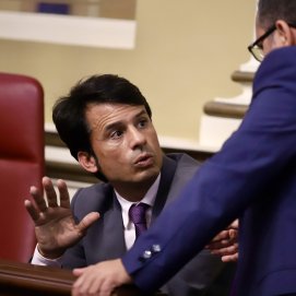 Marcos Bergaz (PSOE) en el Parlamento de Canarias 