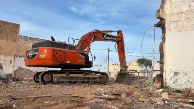 Derribo del antiguo prostíbulo de Arrecife