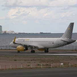 Avión de Vueling en Lanzarote. Vuelos.