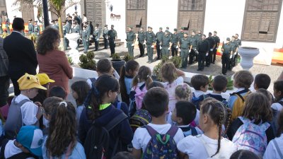 Acto conmemorativo de la Guardia Civil en Teguise. Foto: Juan Mateos