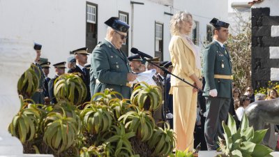 Acto conmemorativo de la Guardia Civil en Teguise. Foto: Juan Mateos