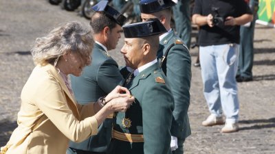 Acto conmemorativo de la Guardia Civil en Teguise. Foto: Juan Mateos
