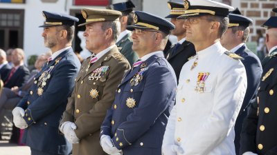Acto conmemorativo de la Guardia Civil en Teguise. Foto: Juan Mateos