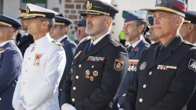 Acto conmemorativo de la Guardia Civil en Teguise. Foto: Juan Mateos