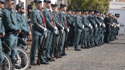 Acto conmemorativo de la Guardia Civil en Teguise. Foto: Juan Mateos