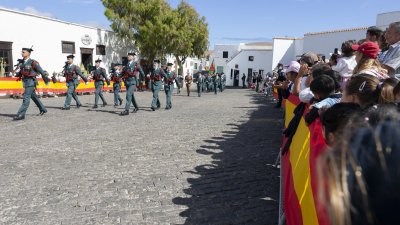 Acto conmemorativo de la Guardia Civil en Teguise. Foto: Juan Mateos