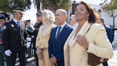 Acto conmemorativo de la Guardia Civil en Teguise. Foto: Juan Mateos