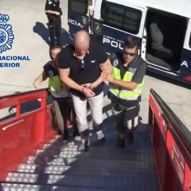 Traslado del Capo Campuzano en una imagen de archivo. Foto: Policía Nacional. 