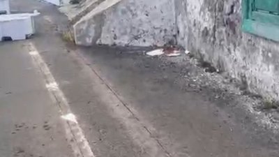 Falta de paseo peatonal en Tiagua
