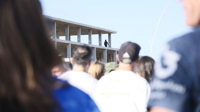 Concentración en uno de los esqueletos de Costa Teguise
