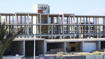 Concentración en uno de los esqueletos de Costa Teguise