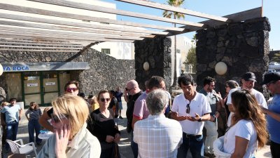 Concentración en uno de los esqueletos de Costa Teguise