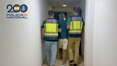 Detención del fugado. Foto: Policía Nacional.
