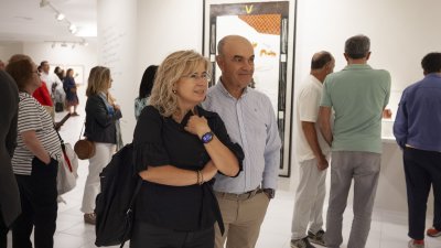 Inauguración de la exposición de Alberto Corazón en la FCM. Foto: Juan Mateos.
