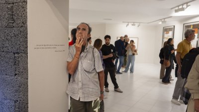 Inauguración de la exposición de Alberto Corazón en la FCM. Foto: Juan Mateos.