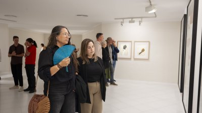 Inauguración de la exposición de Alberto Corazón en la FCM. Foto: Juan Mateos.