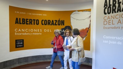 Inauguración de la exposición de Alberto Corazón en la FCM. Foto: Juan Mateos.