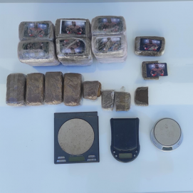 Droga incautada por los agentes