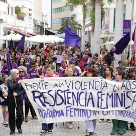 Concentración por el Día de la mujer, 2025 (Fotos: Juan Mateos)