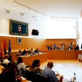 Sesión plenaria del Ayuntamiento de Tías
