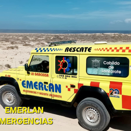 Vehículo de Emerlan en La Graciosa