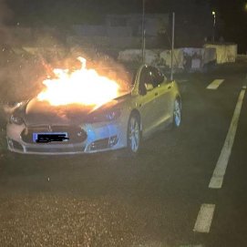 Incendio de un vehículo eléctrico