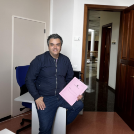 Armando Santana en el Cabildo de Lanzarote