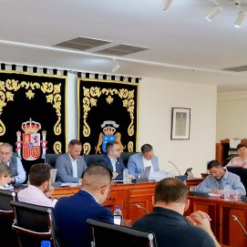 Imagen de archivo del pleno del Ayuntamiento de Arrecife