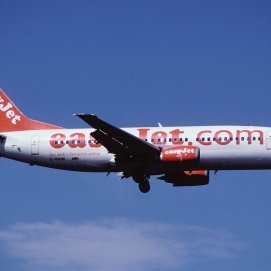 Avión de Easyjet. Huelga