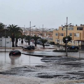 Inundaciones por las lluvias en Lanzarote