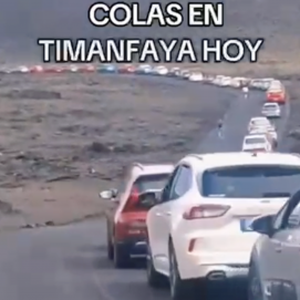 Las colas de Montaña del Fuego durante la Semana Santa se viralizan en redes sociales.