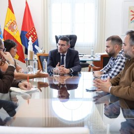 Reunión del Cabildo de Lanzarote con la viceconsejería de Transición del Gobierno de Canarias. 