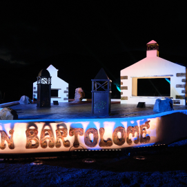 Detalle del conjunto escultórico de San Bartolomé