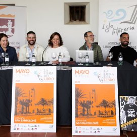 Rueda de prensa de la Fiera del Libro en Lanzarote.