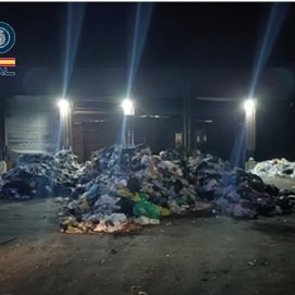 Vertedero de Zonzamas en Lanzarote. Foto: Policía Nacional.