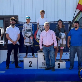 Pedro Medina en el podium